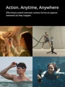 DJI Action 2 Dual Screen Combo Camera 12MP, Front Touchscreen, Magnetic, 4K 120 FPS, 155° FOV, 10m Waterproof