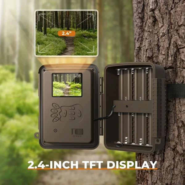 Trail Camera with 32MP, 4K Video , 0.2s Trigger Time - Image 4