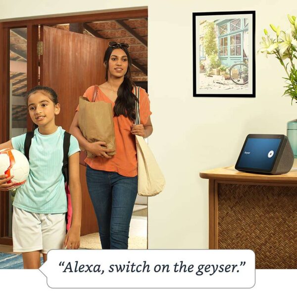 Echo Show 8 (2nd Gen, 2021 release)- Smart speaker with 8" HD screen, stereo sound & hands-free entertainment with Alexa (Black) - Image 3