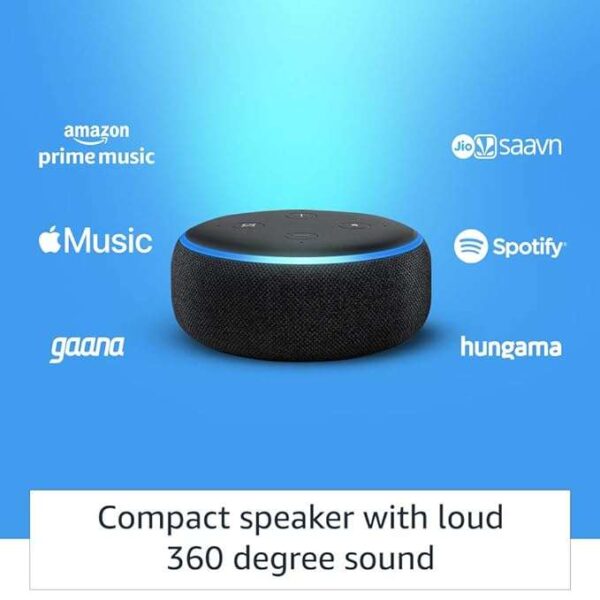 Echo Dot (3rd Gen) - Smart speaker with Alexa (Black) - Image 4