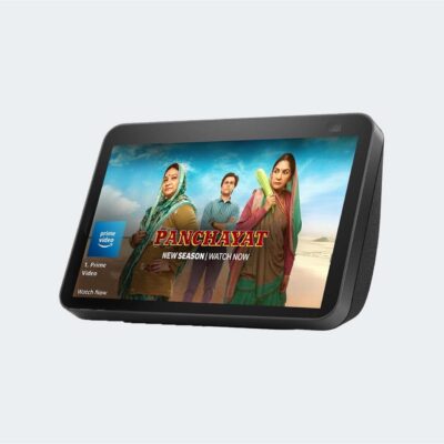 Echo Show 8 (2nd Gen, 2021 release)- Smart speaker with 8" HD screen, stereo sound & hands-free entertainment with Alexa (Black)