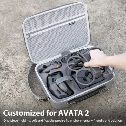 DJI Avata 2 Carrying Case Portable Travel Bag Compatible with Goggles 3 and RC Motion 3, Storage Bag for DJI Avata 2 Accessories 4 DJI Avata 2 Carrying Case Portable Travel Bag Compatible with Goggles 3 and RC Motion 3, Storage Bag for DJI Avata 2 Accessories - Image 4