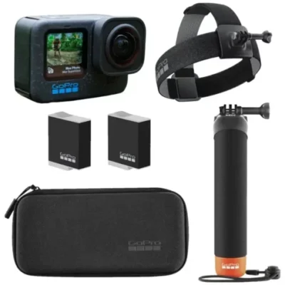 GoPro Hero12 Bundle Pack, Holiday Special (Extra Enduro Battery, Handler & Headstrap)
