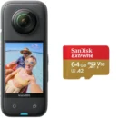 Insta360 X3 with 64Gb Memory Card Combo, Dual-Mode 360, 5.7K Dual-Lens 360 Auto-Stitched Camera