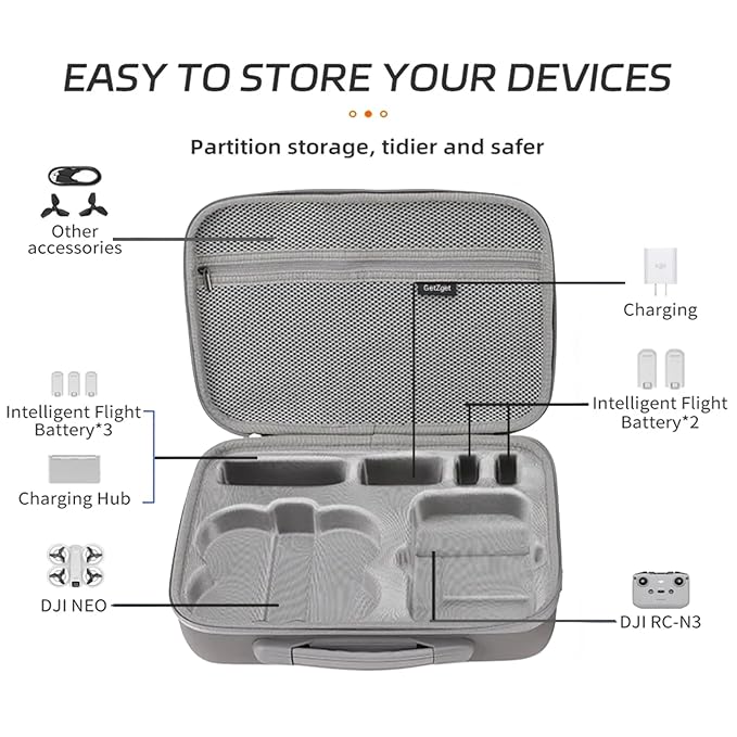 Carrying Case Bag For DJI Neo and Accessories Storage Travel Protection Hand Bag for Combo Version - Image 2