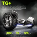 TYGATEC T6 + Off-Road SUV Hoverboard App Connectivity (Black Color)