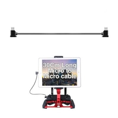 Data Cable Micro to Micro for Remote Control Cable(Black, 30Cm, Micro to Micro)