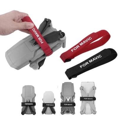 2pcs Propeller Holder Strap for DJI Mavic Air 2/ Air 2S/ Mavic mini/Mini 2/ Mavic pro/Mavic 2 Pro Propellers Holder (Red & Black)