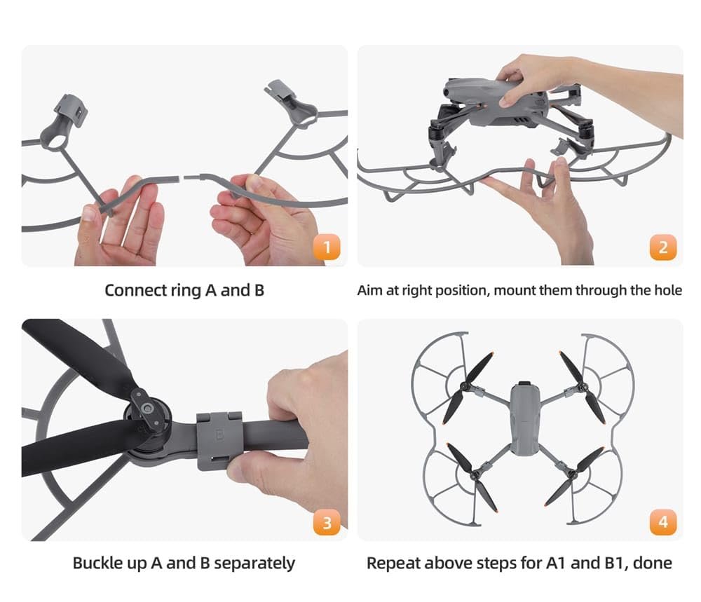 Propeller Guard For Dji Mavic Air 3/ 3S Wings Scratch Protector integrated Guard Protection Accessories 6 Propeller Guard For Dji Mavic Air 3/ 3S Wings Scratch Protector integrated Guard Protection Accessories - Image 6