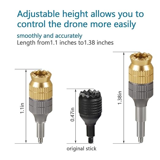 Height Extendable Joystick for DJI FPV/Avata Controller 2 & Mavic 3 RC Pro Remote Accessories- Aluminum Alloy Material for Enhanced Durability - Image 7