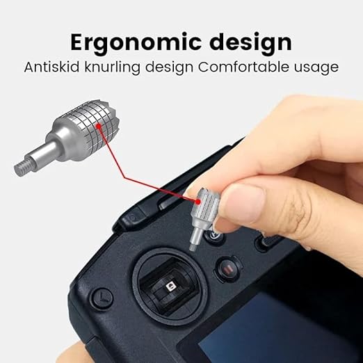 Thumb Rocker For Dji Fpv/Dji Avata/Avata 2/ Mavic 3 RC Pro smart Remote Controller Joysticks Accessories (Black/Silver) - Image 6