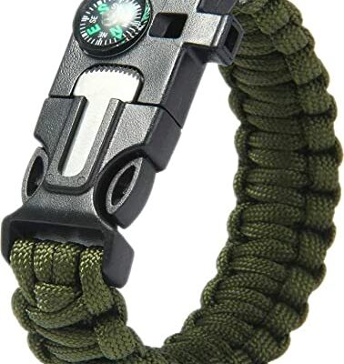 Flyworld Multi Functional Army Survival Paracord Bracelet