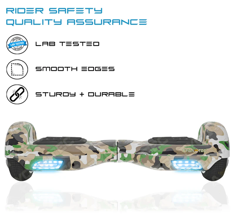 Tygatec T1 ECO - Self Balancing Electric Hoverboard (Military green) - Image 5