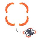 Propeller Guard Bumper Protective TPU Cover Compatible with Dji Avata 2 Propeller Guard Protector Accessories (Neon Orange/Black)