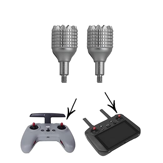 Thumb Rocker For Dji Fpv/Dji Avata/Avata 2/ Mavic 3 RC Pro smart Remote Controller Joysticks Accessories (Black/Silver) - Image 2