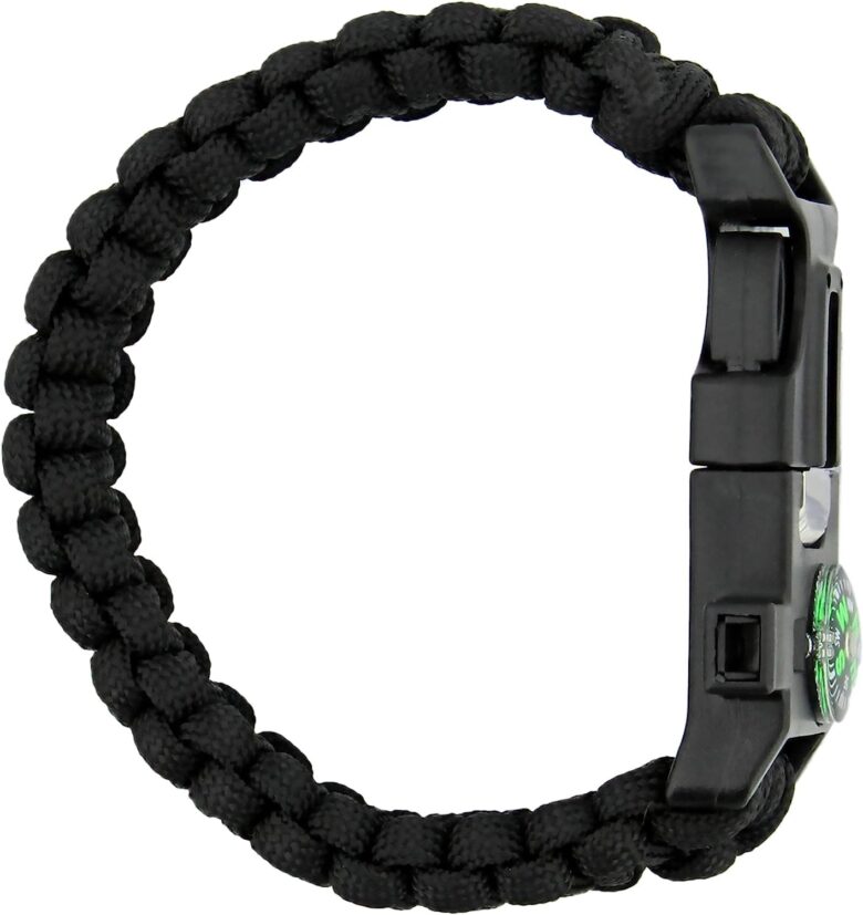 Flyworld Black Survival Paracord Bracelet - Image 5