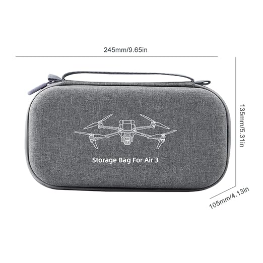 Carrying Case Bag for DJI Mavic Air 3 Body & Rc2 Remote Protective Case Best Air Travel casing Accessories (Combo Bag) - Image 2