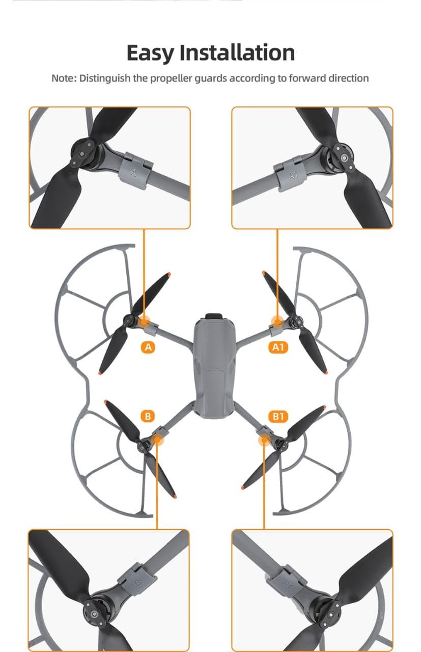 Propeller Guard For Dji Mavic Air 3/ 3S Wings Scratch Protector integrated Guard Protection Accessories 4 Propeller Guard For Dji Mavic Air 3/ 3S Wings Scratch Protector integrated Guard Protection Accessories - Image 4