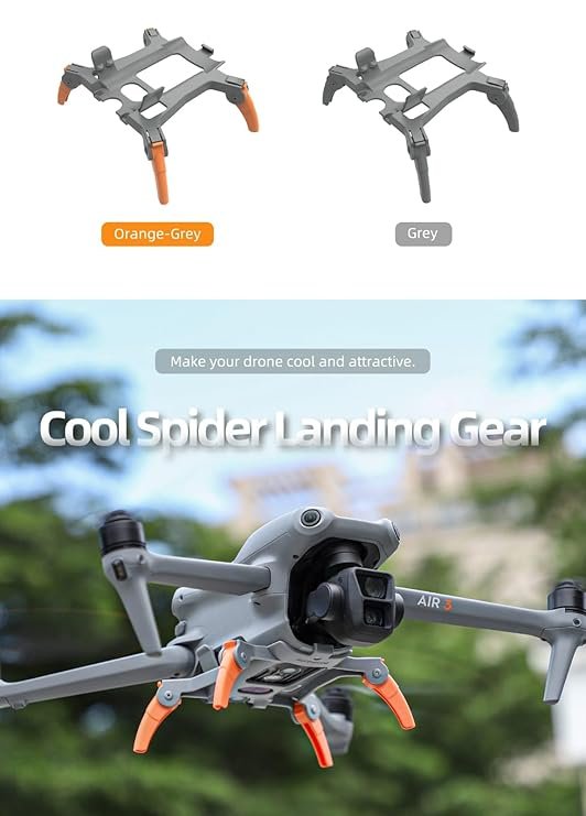 Spider landing gear for Dji Mavic Air 3/ 3S Height extension legs Accessories (Grey) 3 Spider landing gear for Dji Mavic Air 3/ 3S Height extension legs Accessories (Grey) - Image 3