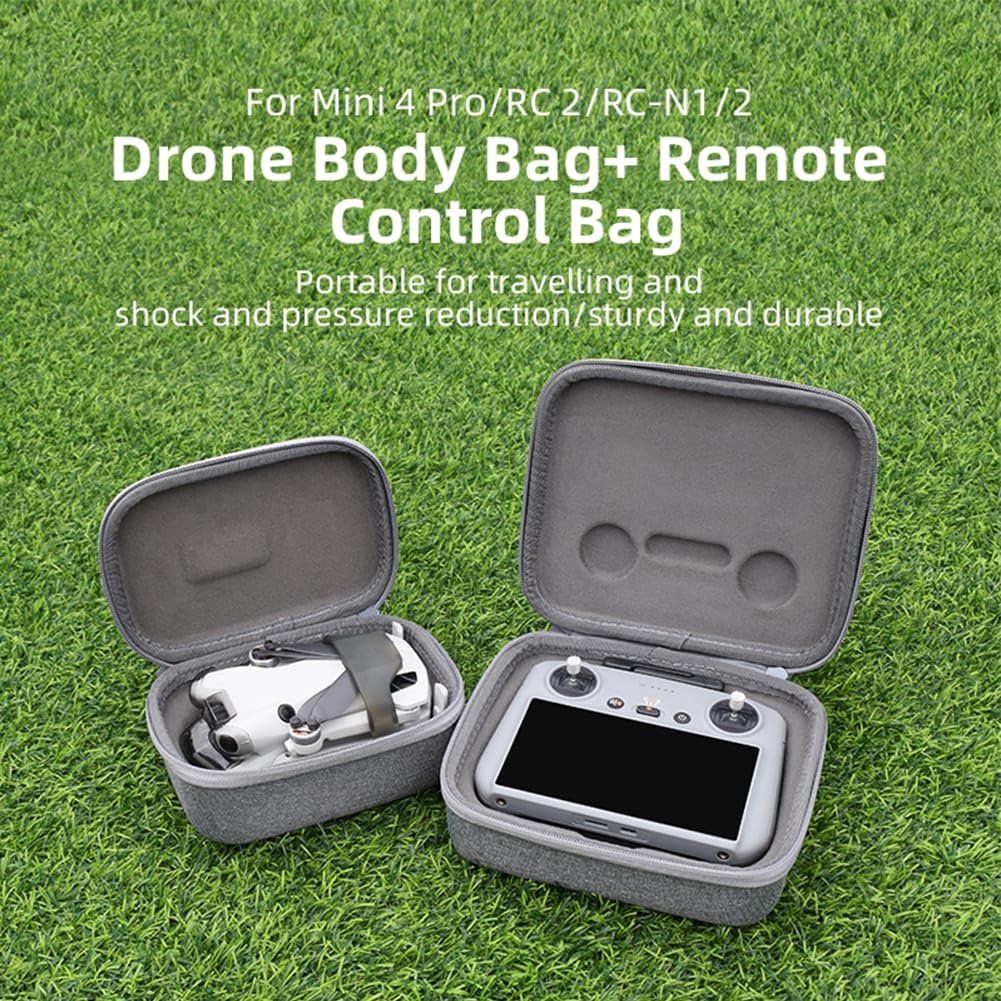 Carrying case Bag for DJI Mini 4 Pro Drone & Rc2 Remote Protective Compact Ca Best Air Travel Accessories (Combo Bags) - Image 7