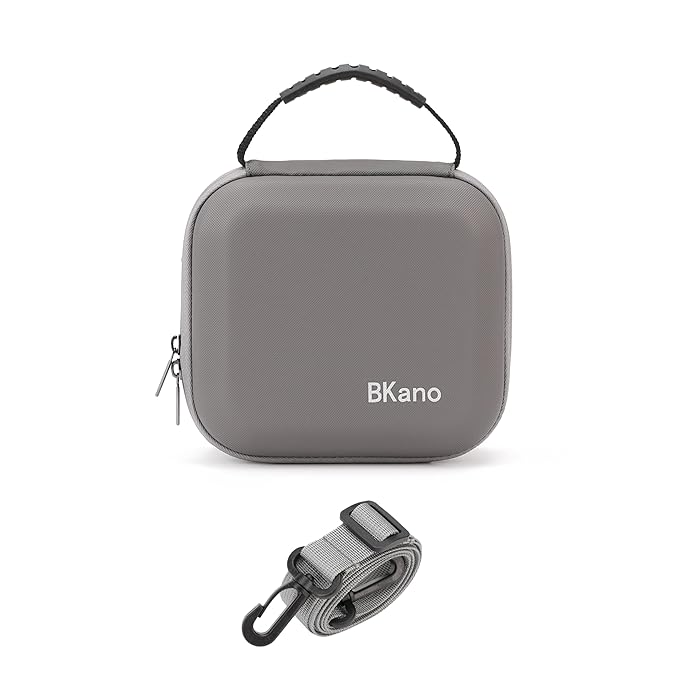 Bkano Carrying Case Bag for DJI Neo & Accessories Compact Travel Protection PU Case (Hand Bag) (Compact Standard), Grey