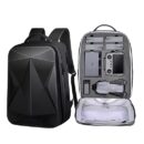Multipupose Carrying Case Bag for DJI Air 3/ 3S & Accessories Storage Hard Waterproof Backpack with Safety Belt & EVA Foam (for Air 3/ 3S, Black)