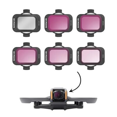Nd Filters 6 in 1 Set Compatible with DJI Avata 2 German Optical Glass MCUV/ND8/16/32/64/128 Lens Filter (6 in 1 Set)
