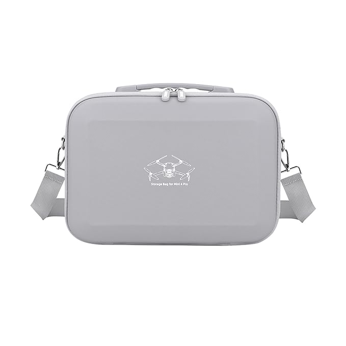 Nylon Carrying Case Bag For Dji Mini 4 Pro & Accessories - Compact Travel Protection Case (Grey)