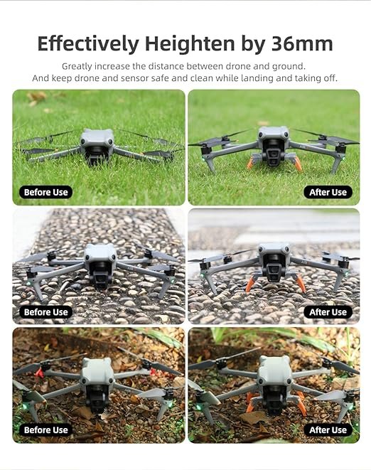 Spider landing gear for Dji Mavic Air 3/ 3S Height extension legs Accessories (Grey) 8 Spider landing gear for Dji Mavic Air 3/ 3S Height extension legs Accessories (Grey) - Image 8