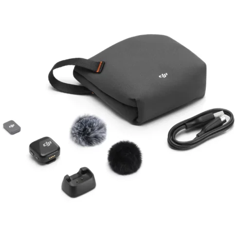 DJI Mic Mini Clip-On Transmitter with Built-In Microphone (2.4 GHz, Infinity Black) - Image 4