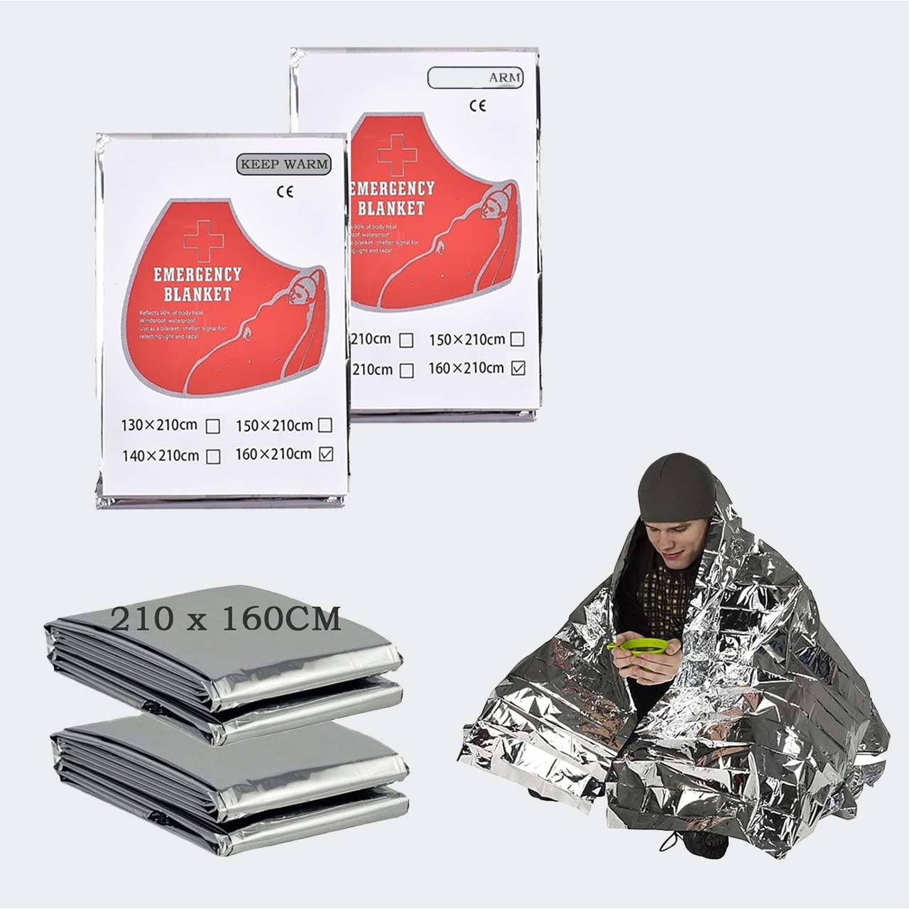 Flyworld Survival Emergency Thermal Blanket