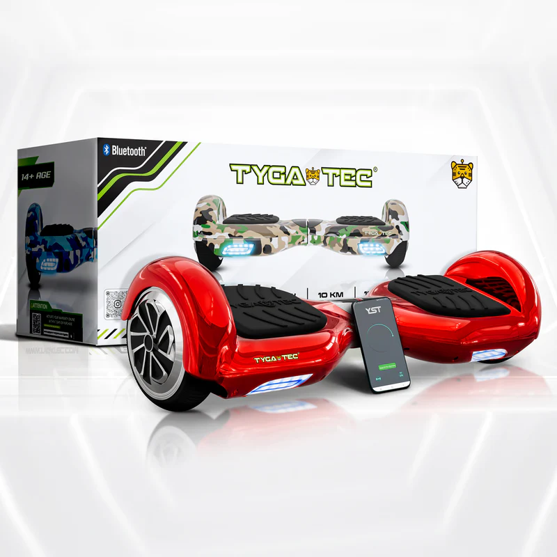TYGATEC T2 + Auto Balancing Hoverboard App Connectivity - Red