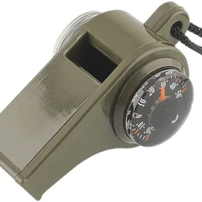 Flyworld Army Green Survival Whistle