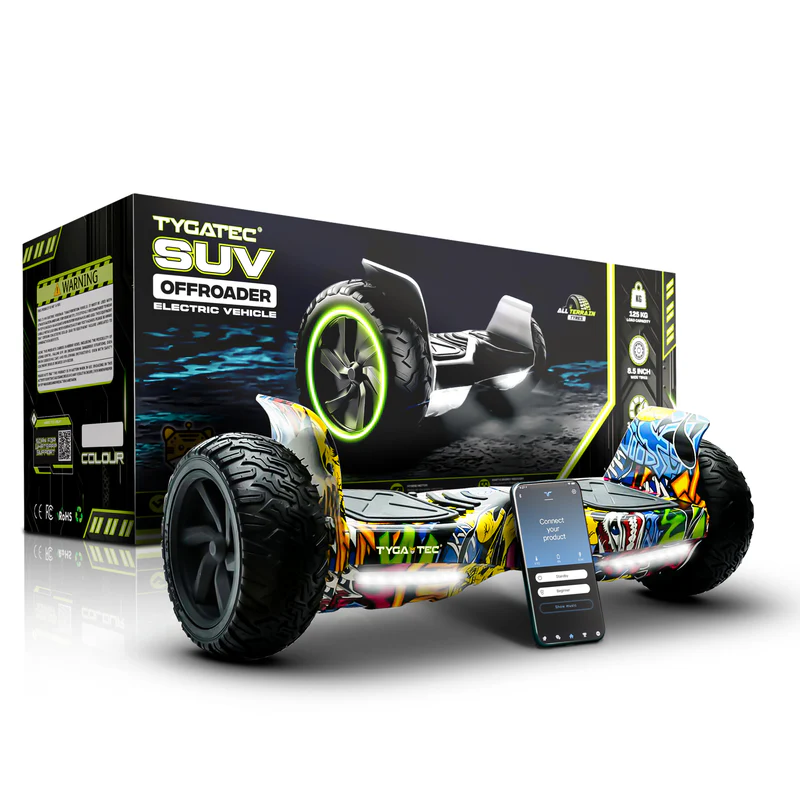 TYGATEC T6 Plus Off-Road SUV Hoverboard App Connectivity (Ed- Hardy Color)