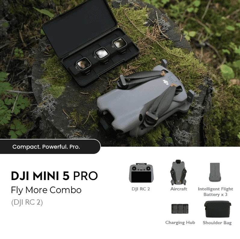 DJI Mini 5 Pro Fly More Combo Series Drone (36 Min Battery)