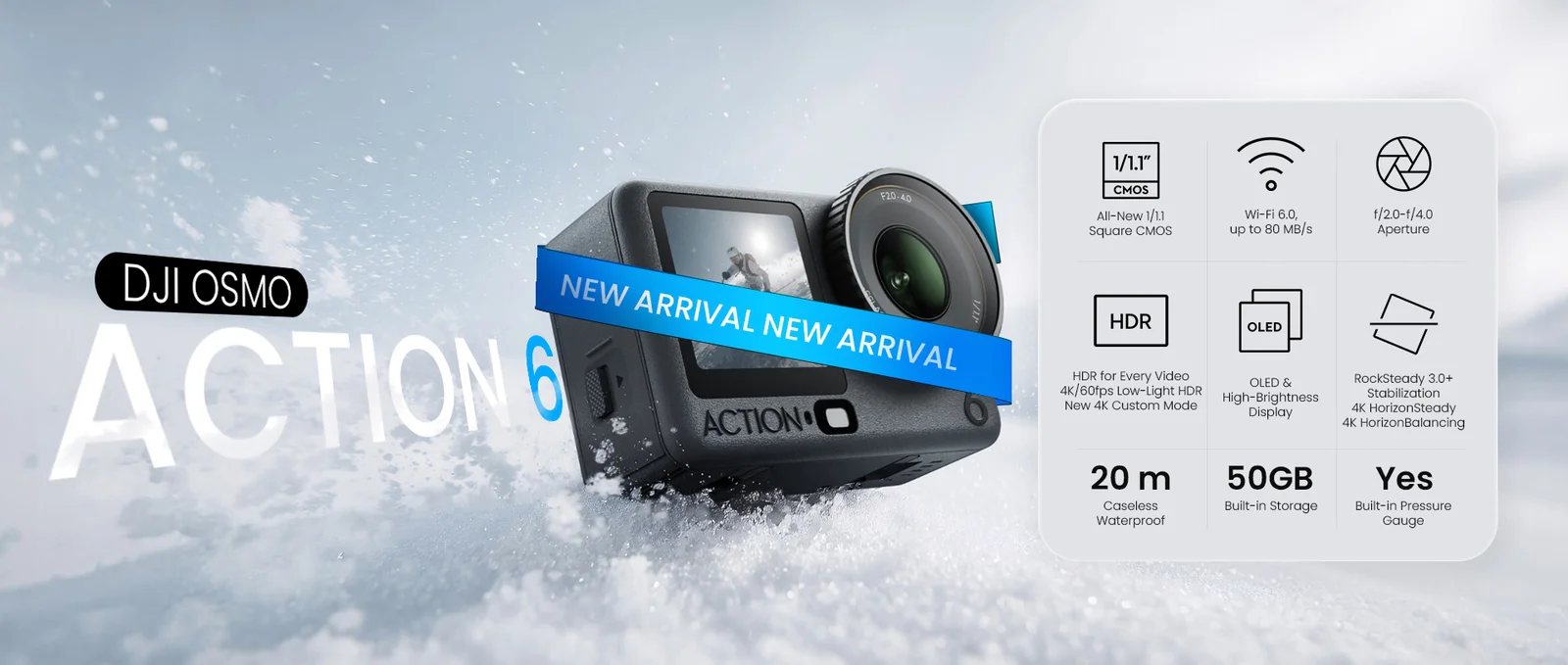 Action 6 pro Banner Upcomming